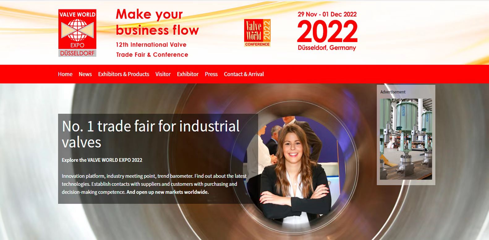 Düsseldorf, Almanya Pompa Vana Fuarı