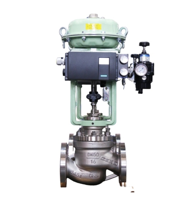 Pnömatik Diyaframlı Akıllı Soğutma Kanatçığı Tek Oturmalı Kontrol ve Kapatma Vanası