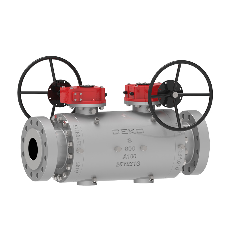 GEKO Double Block and Bleed Trunnion Mounted Ball Valve Twin Ball Valve