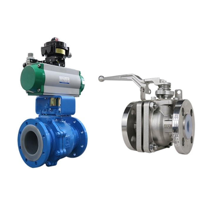 PFA lined ball valve